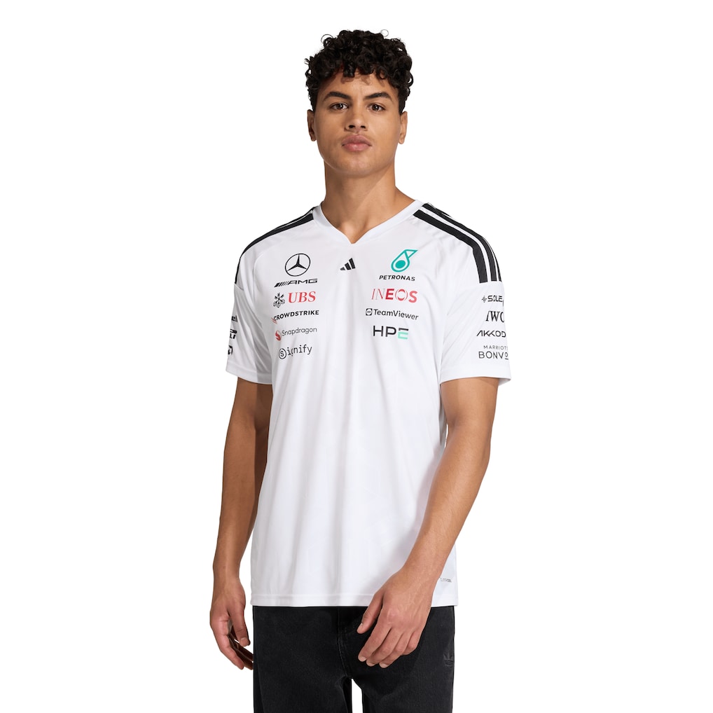 Mercedes AMG Petronas adidas F1 2026 Team Driver T-Shirt - White