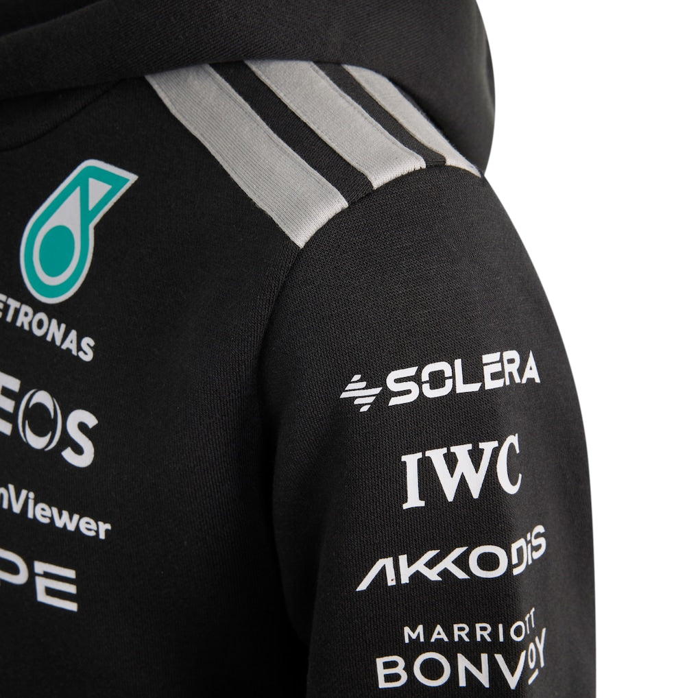 Mercedes AMG Petronas adidas F1 2026 Team Hoodie - Black - Kids