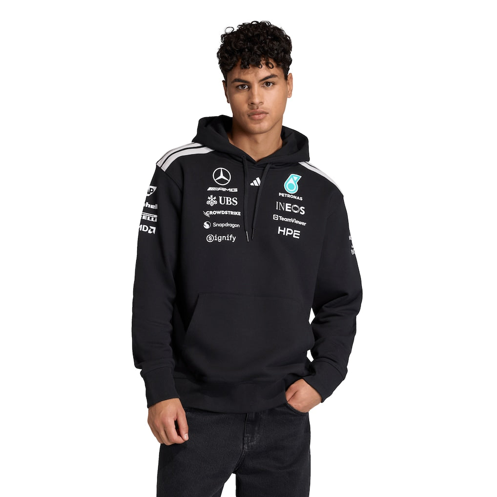 Mercedes AMG Petronas adidas F1 2026 Team Hoodie - Black 5X-Large Women