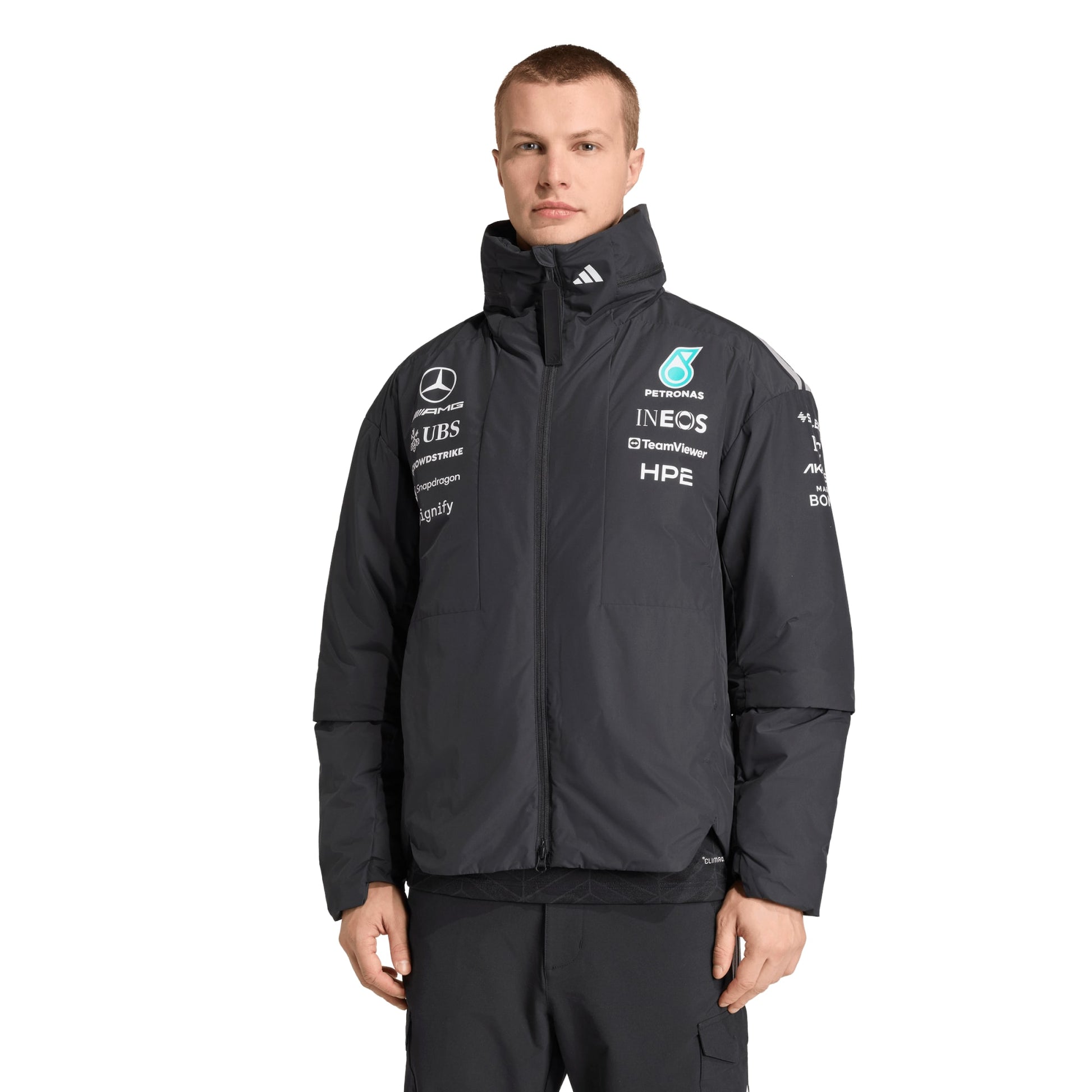 Mercedes AMG Petronas adidas F1 2026 Team Jacket - Black
