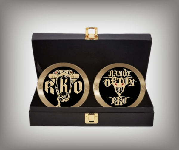 WWE Randy Orton Custom Side Plates Championship Title Box Set