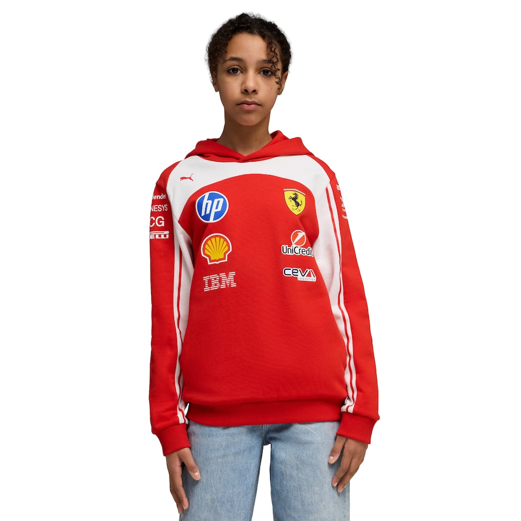 Scuderia Ferrari 2026 Team Hooded Sweat - Kids 5X-Large Women