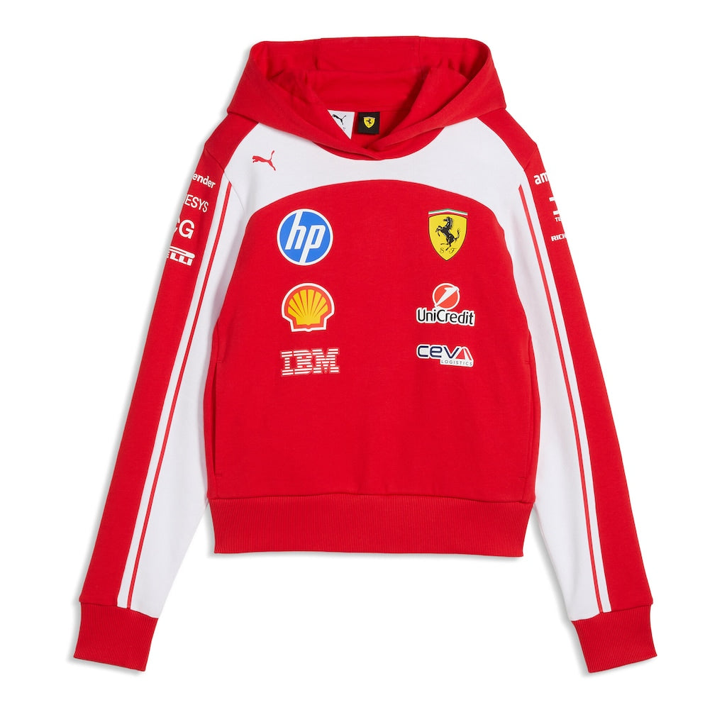 Scuderia Ferrari 2026 Team Hooded Sweat - Womens